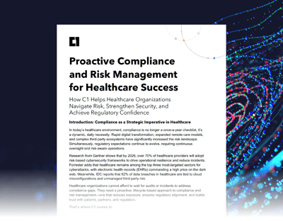 Proactive Compliance and Risk Management for Healthcare Success - Hero