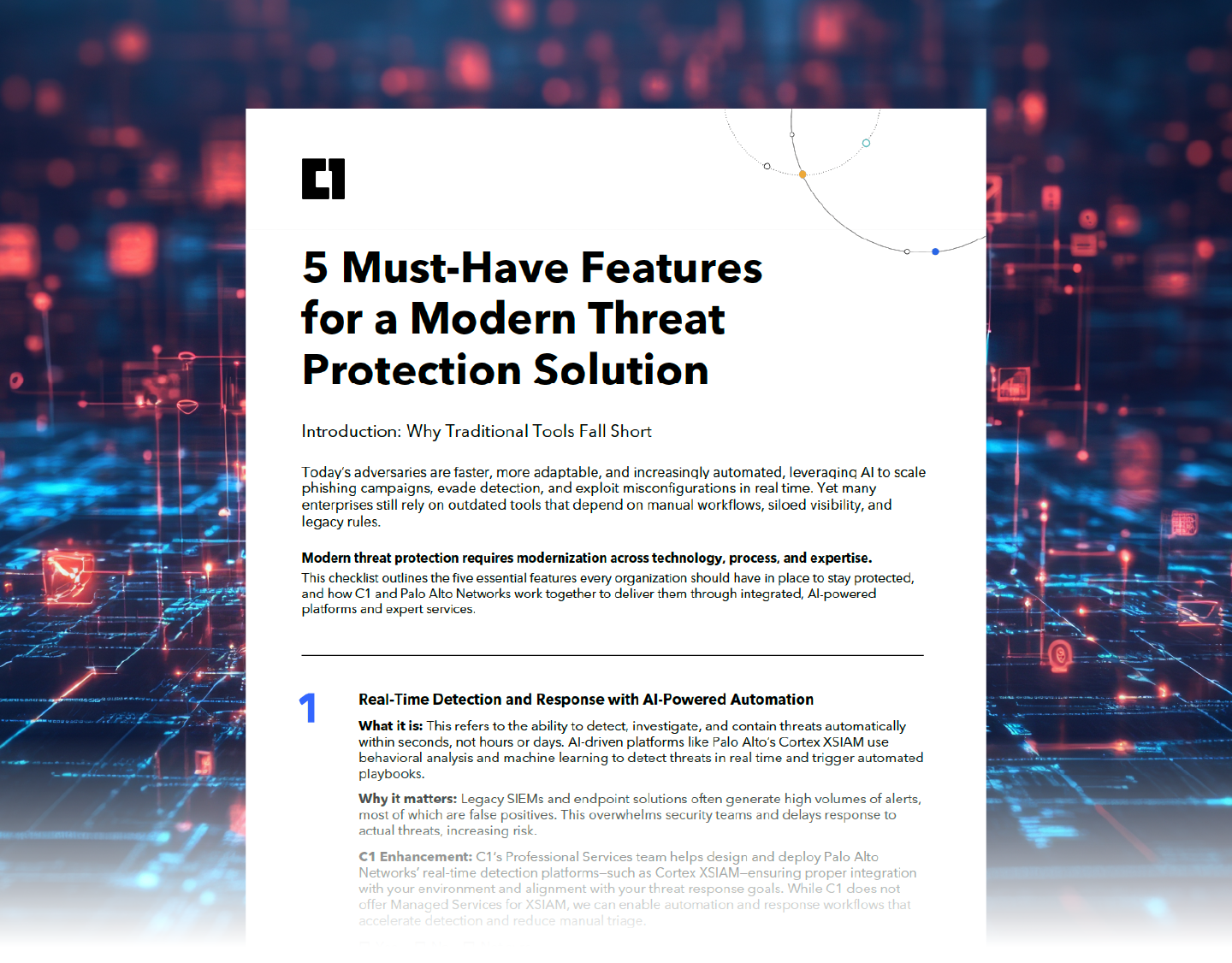5 Must-Have Features for a Modern Threat Protection Solution - Hero