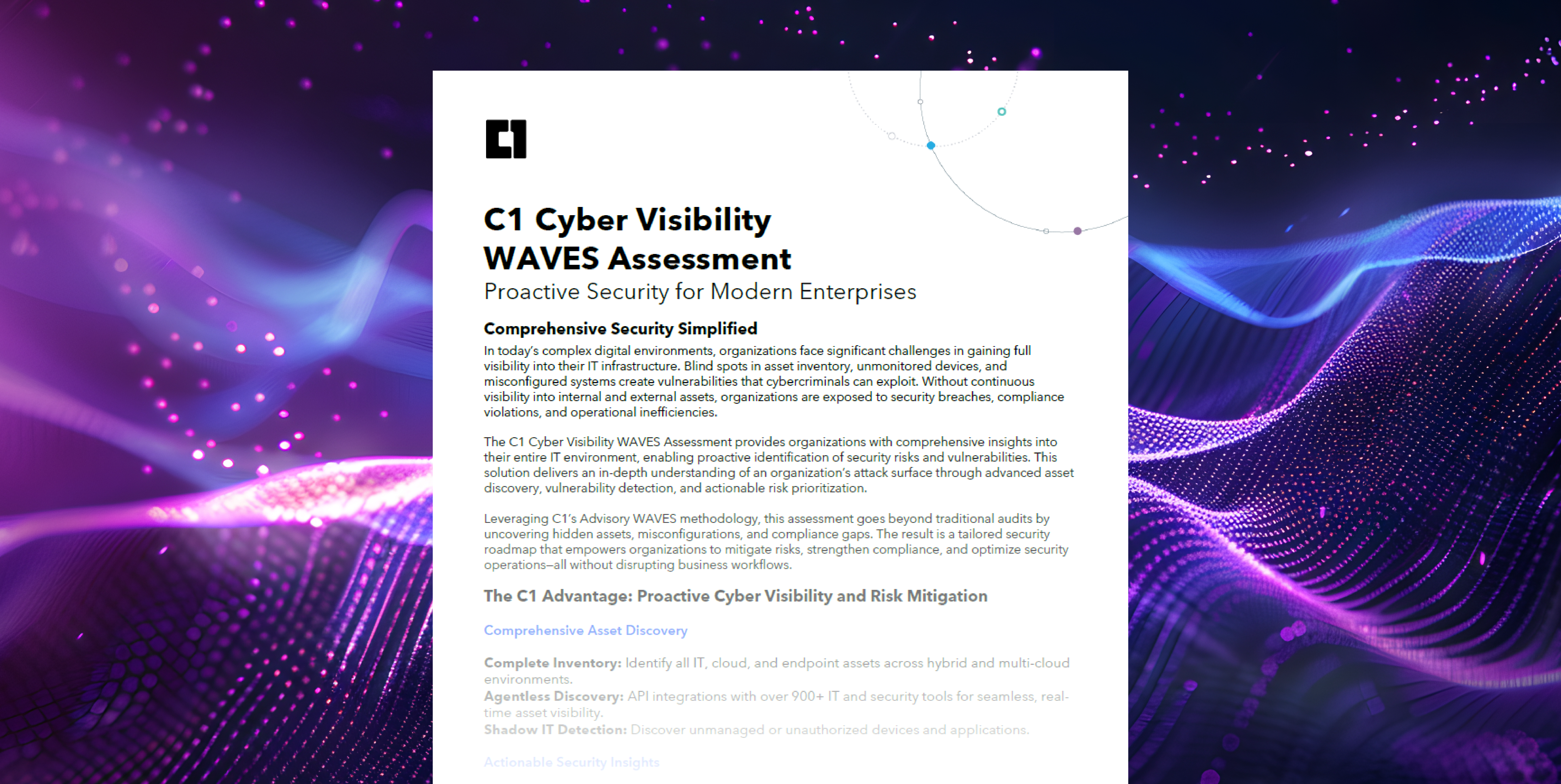 Datasheet | C1 Cyber Visibility WAVES Assessment